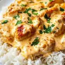 CREAMY SMOTHERED FLOUNDER AND RICE RECIPE